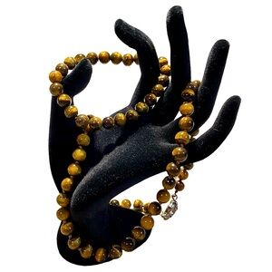 Genuine Tigers Eye Necklace & Bracelet